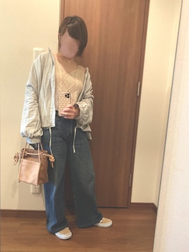 「chocomee（チョコミー）のアイテム（キャミソール）」を使った、hiiさん（レディース・147cm）の春コーディネート