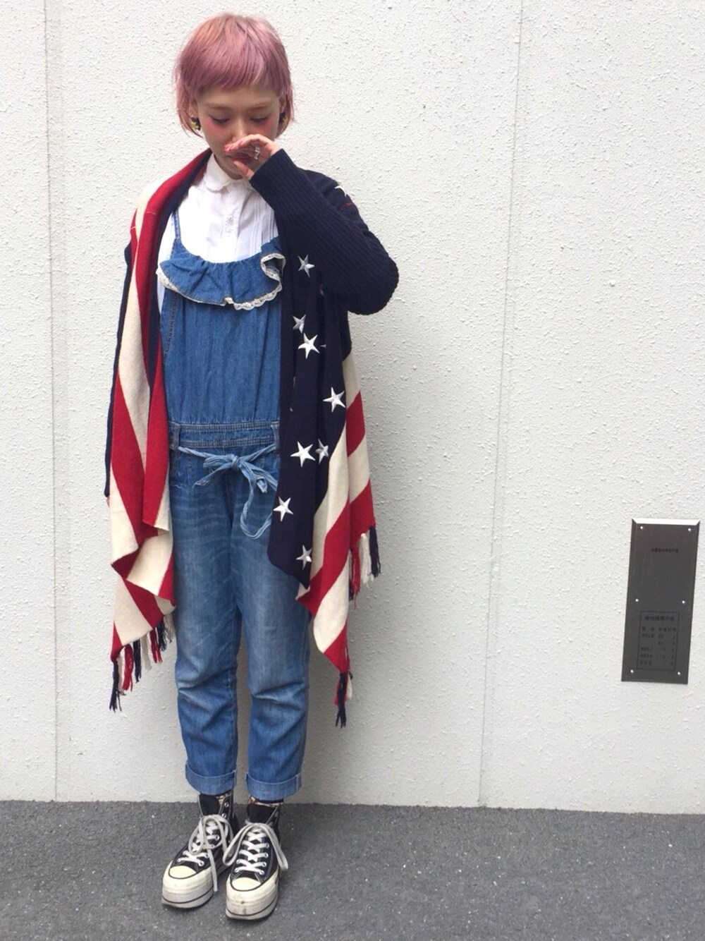 「JACKSON MATISSE、フランシュリッペ(franche lippee)、フランシュリッペ、おしゃれさんと繋がりたい、beamsboy、コンバース、NADIA、厚底スニーカー」｜「JACKSON MATISSEのアイテム（トップス、その他）」を使った、adocoaさん（レディース・162cm）の秋コーディネートの1枚目の写真