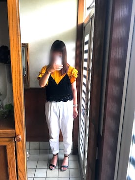 「MERLOT（メルロー）のアイテム（キャミソール）」を使った、にしさん（レディース・163cm）の夏コーディネート