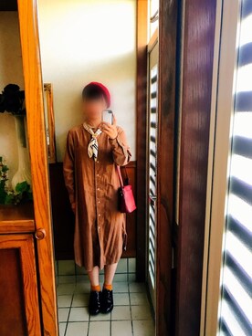 「Honeys（ハニーズ）のアイテム（財布/小物）」を使った、にしさん（レディース・163cm）の秋コーディネート