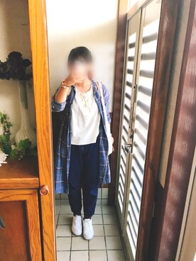「a.g.plus（エージープラス）のアイテム（ワンピース/ドレス）」を使った、にしさん（レディース・163cm）の秋コーディネート