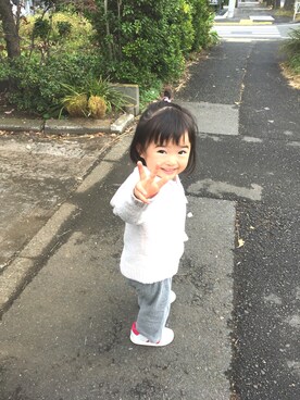 「お買い物」｜「アイテム（パーカー）」を使った、ヨシシエさん（キッズ・90cm）の秋コーディネート