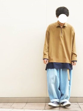 「theSakaki」｜なにょん。さん（メンズ・177cm）の春コーディネート