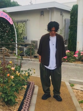 「SASQUATCHfabrix.（サスクワァッチファブリックス）のアイテム」を使った、なにょん。さん（メンズ・177cm）の夏コーディネート