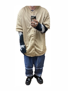 「ESSAY（エッセイ）のアイテム（パンツ）」を使った、なにょん。さん（メンズ・177cm）の春コーディネート