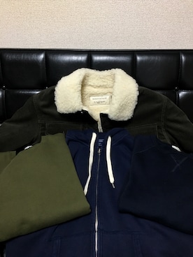 「Maison Kitsune（メゾンキツネ）のアイテム（ブルゾン）」を使った、Ryoutaさん（メンズ・169cm）の冬コーディネート