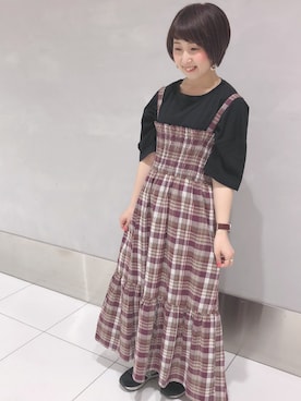 「カジュアルダウン」｜「アイテム（ワンピース/ドレス）」を使った、kazuki tokizawaさん（レディース・152cm）の春コーディネート