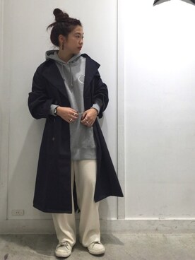 E Hyphen World Gallery イーハイフンワールドギャラリー の ルーズロングトレンチコート トレンチコート Wear