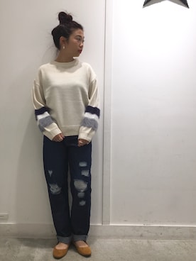「フェザー」｜「アイテム（その他）」を使った、あすぽんさん（レディース・153cm）の秋コーディネート