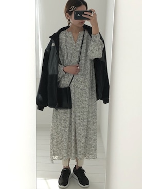 「LAKOLE（ラコレ）のアイテム（ワンピース）」を使った、koroさん（レディース・164cm）の冬コーディネート
