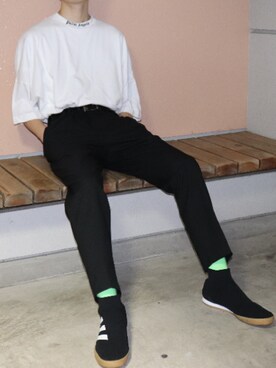 「Gosha Rubchinskiy（ゴーシャラブチンスキー）のアイテム（スニーカー）」を使った、かざまくんさん（メンズ・175cm）の夏コーディネート
