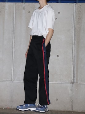 「MYne（マイン）のアイテム（その他パンツ）」を使った、かざまくんさん（メンズ・175cm）の夏コーディネート
