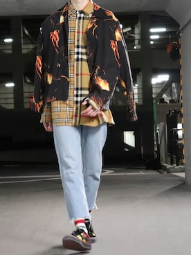 「shiyoh」｜かざまくんさん（メンズ・175cm）の春コーディネート