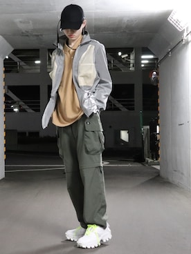 「shiyoh」｜かざまくんさん（メンズ・175cm）の春コーディネート