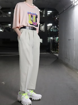 「アイテム（福袋/福箱、ブラック系）」を使った、かざまくんさん（メンズ・175cm）の夏コーディネート