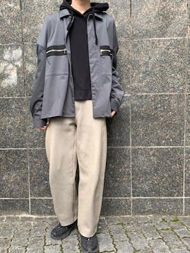 「A-COLD-WALL*（アコールドウォール）のアイテム（シューズ）」を使った、かざまくんさん（メンズ・176cm）の秋コーディネート