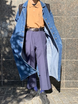 「A-COLD-WALL*（アコールドウォール）のアイテム（シューズ）」を使った、かざまくんさん（メンズ・176cm）の秋コーディネート