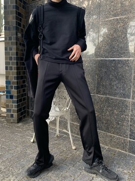「A-COLD-WALL*（アコールドウォール）のアイテム（シューズ）」を使った、かざまくんさん（メンズ・176cm）の秋コーディネート