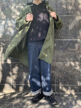 「A-COLD-WALL*（アコールドウォール）のアイテム（シューズ）」を使った、かざまくんさん（メンズ・176cm）の冬コーディネート