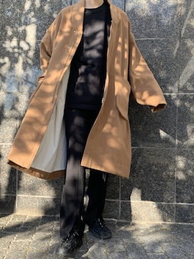 「VOAAOV（ヴォアーブ）のアイテム（その他アウター）」を使った、かざまくんさん（メンズ・176cm）の冬コーディネート