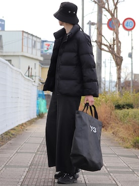 「A-COLD-WALL*（アコールドウォール）のアイテム（シューズ）」を使った、かざまくんさん（メンズ・176cm）の冬コーディネート
