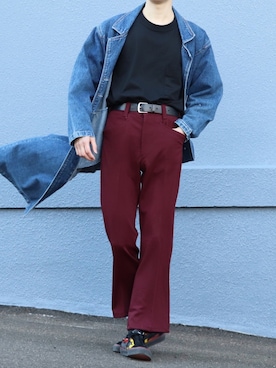 「REVENGE×STORM（リベンジストーム）のアイテム」を使った、かざまくんさん（メンズ・176cm）の冬コーディネート