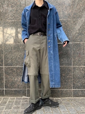 「A-COLD-WALL*（アコールドウォール）のアイテム（シューズ）」を使った、かざまくんさん（メンズ・176cm）の春コーディネート