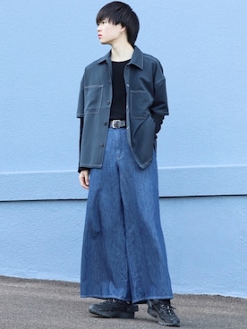 「A-COLD-WALL*（アコールドウォール）のアイテム（シューズ）」を使った、かざまくんさん（メンズ・176cm）の春コーディネート