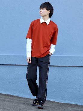 「REVENGE×STORM（リベンジストーム）のアイテム」を使った、かざまくんさん（メンズ・176cm）の春コーディネート