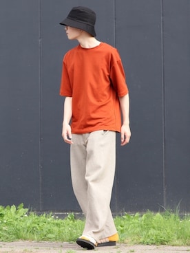 「UNIQLO（ユニクロ）の50色ソックス（消臭機能付き）（ソックス/靴下）」を使った、かざまくんさん（メンズ・176cm）の夏コーディネート