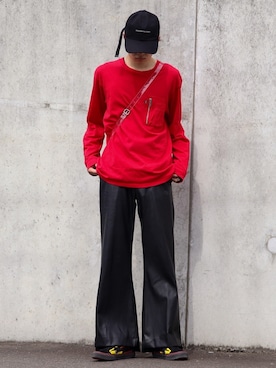 「REVENGE×STORM（リベンジストーム）のアイテム」を使った、かざまくんさん（メンズ・176cm）の秋コーディネート