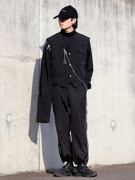 「ADER error（アーダーエラー）のアイテム（パンツ）」を使った、かざまくんさん（メンズ・176cm）の秋コーディネート