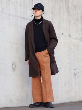 「A-COLD-WALL*（アコールドウォール）のアイテム（シューズ）」を使った、かざまくんさん（メンズ・176cm）の冬コーディネート