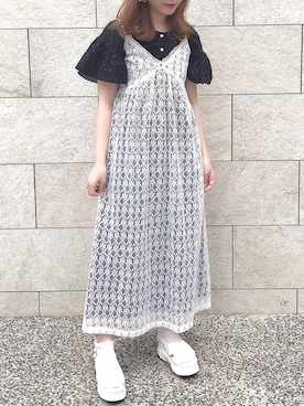 「sango（sango）のアイテム（ワンピース/ドレス）」を使った、•ᴥ•  m i mさん（レディース・156cm）の夏コーディネート