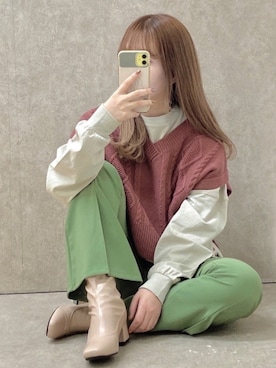 •ᴥ•  m i mさん（レディース・156cm）の冬コーディネート