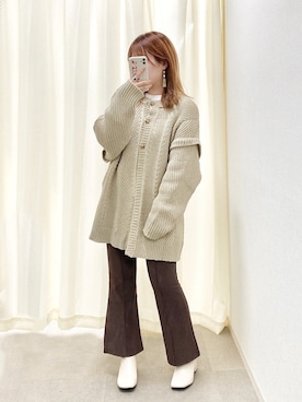 「sango（sango）のアイテム（トップス）」を使った、•ᴥ•  m i mさん（レディース・156cm）の秋コーディネート