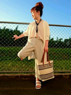 Yuuuccaさん（レディース・155cm）の夏コーディネート