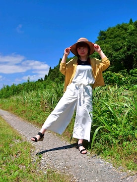 「みつあみ」｜Yuuuccaさん（レディース・155cm）の夏コーディネート
