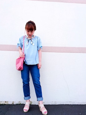 Yuuuccaさん（レディース・155cm）の夏コーディネート