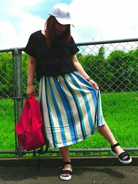Yuuuccaさん（レディース・155cm）の夏コーディネート