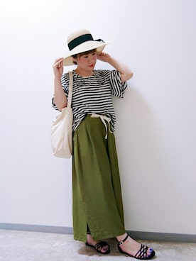 Yuuuccaさん（レディース・155cm）の夏コーディネート