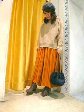 Yuuuccaさん（レディース・155cm）の冬コーディネート