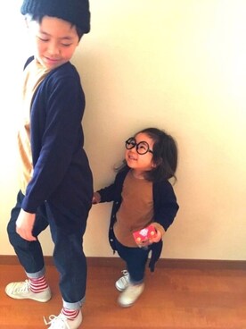 HALU ⑰⑨SENAさん（キッズ・80cm）の春コーディネート