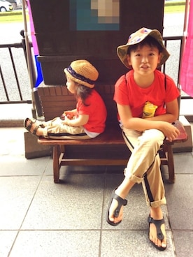 HALU ⑰⑨SENAさん（キッズ・90cm）の夏コーディネート