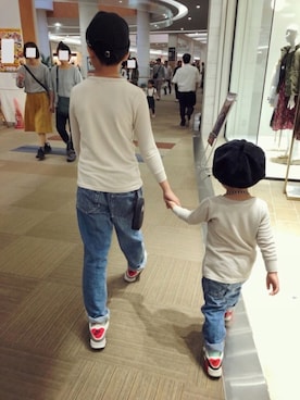 HALU ⑰⑨SENAさん（キッズ・90cm）の秋コーディネート