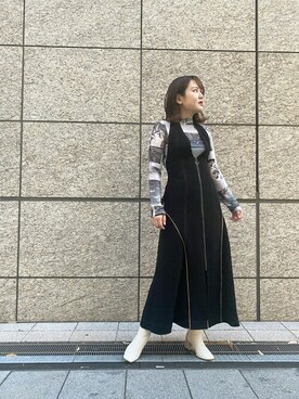 「#instagood」｜「アイテム（ブーツ）」を使った、柚葉さん（レディース・166cm）の冬コーディネート