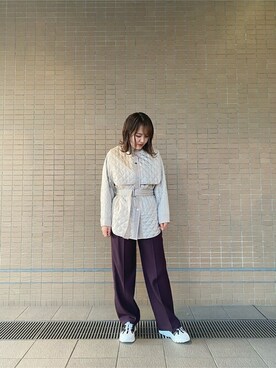 「#instagood」｜「アイテム（ジャケット/アウター）」を使った、柚葉さん（レディース・166cm）の冬コーディネート