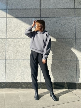 「トレンド」｜柚葉さん（レディース・166cm）の冬コーディネート