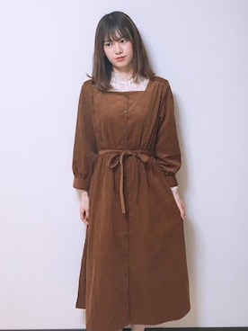 「ウエストリボン」｜amiさん（レディース・164cm）の秋コーディネート