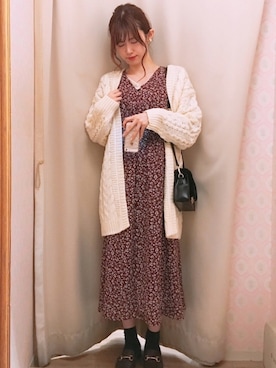 「earth music&ecology（アースミュージックアンドエコロジー）のORiental TRaffic ビットローファー（ローファー）」を使った、amiさん（レディース・164cm）の秋コーディネート